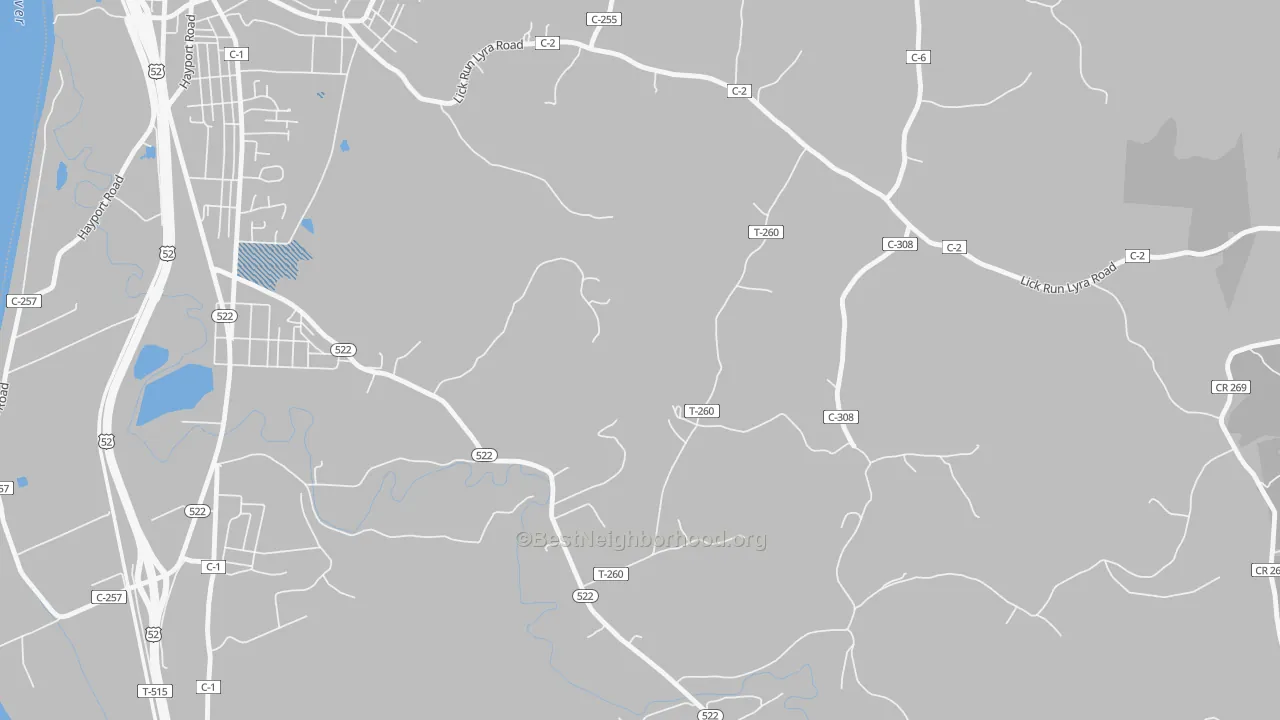Transit Grade map of Garden City, OH