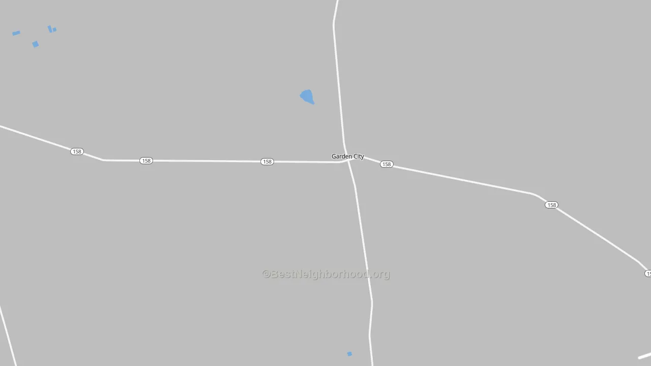 Transit Grade map of Garden City, TX