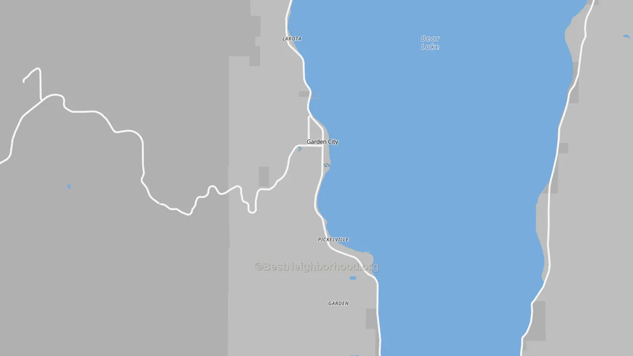 Transit Grade map of Garden City, UT