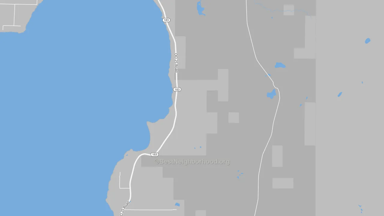 Transit Grade map of Garden Corners, MI