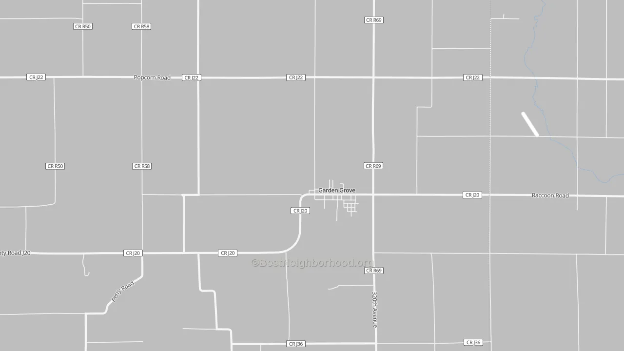 Transit Grade map of Garden Grove, IA