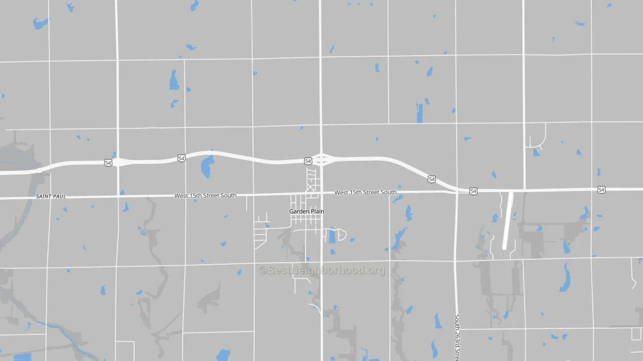 Transit Grade map of Garden Plain, KS