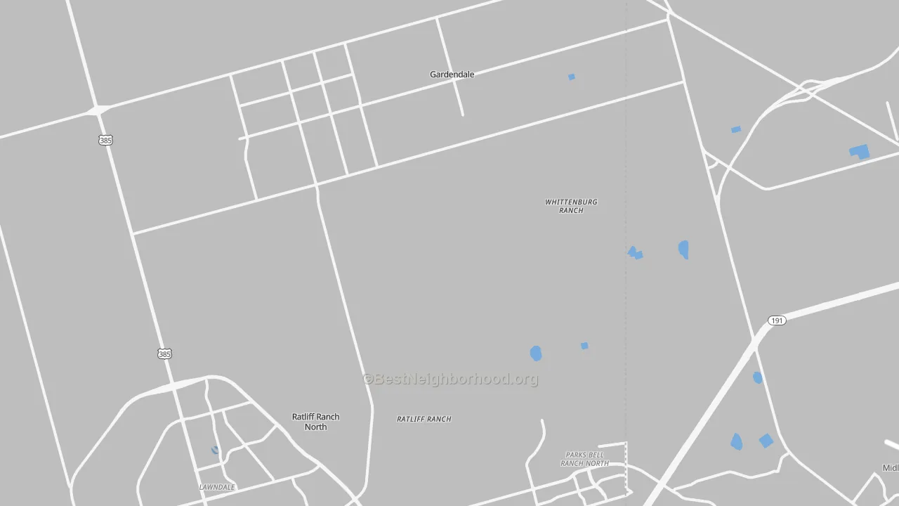 Transit Grade map of Gardendale, TX