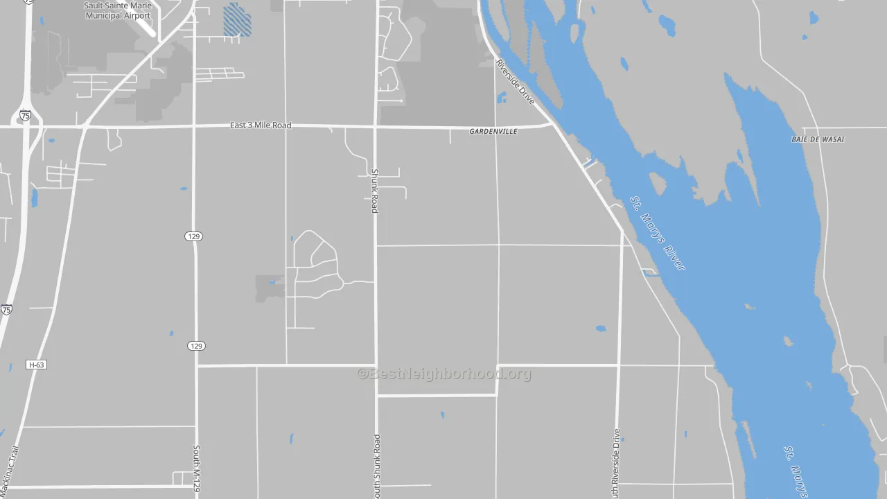 Transit Grade map of Gardenville, MI