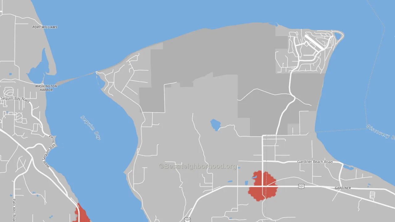 Transit Grade map of Gardiner, WA