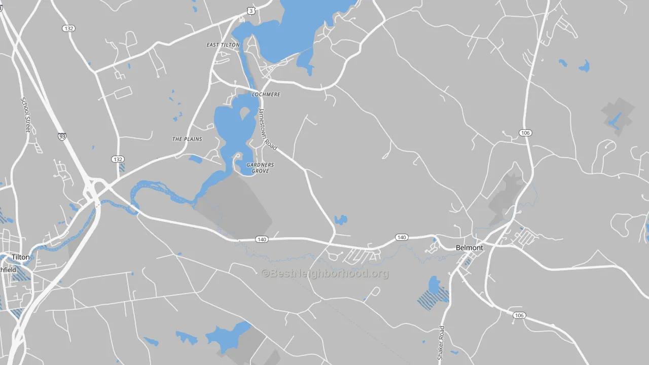 Transit Grade map of Gardners Grove, NH