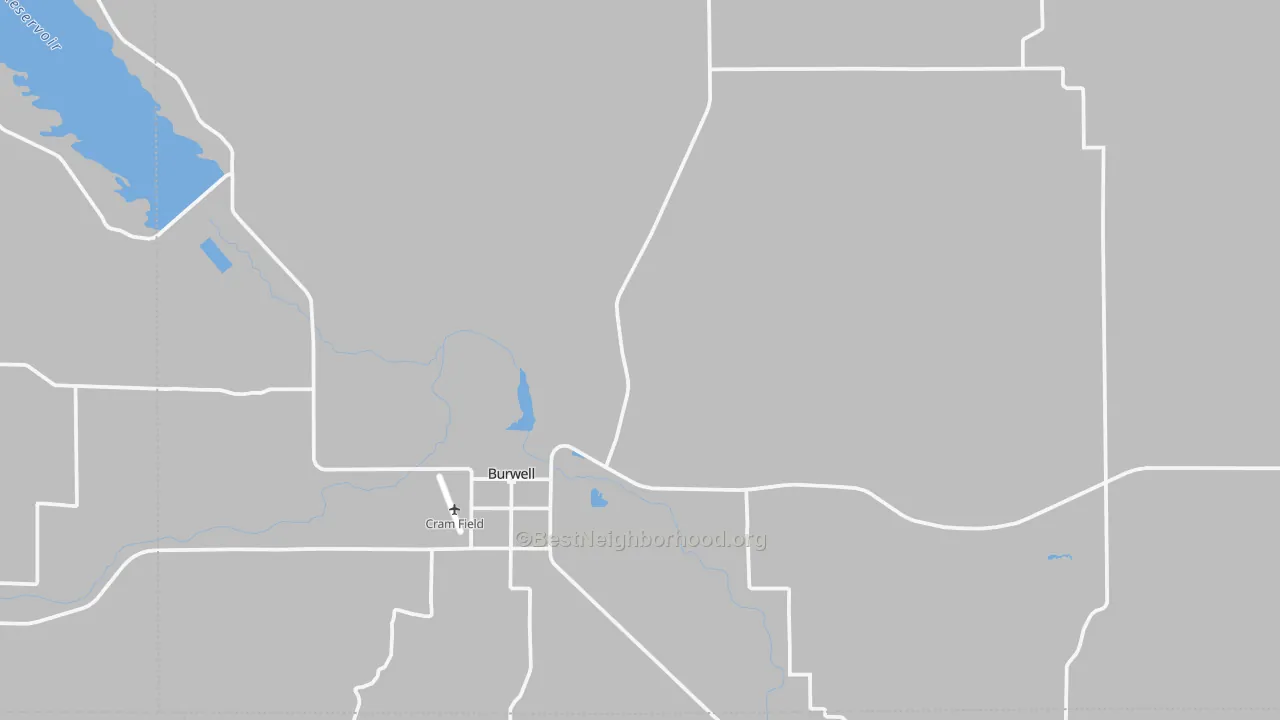 Transit Grade map of Garfield County, NE