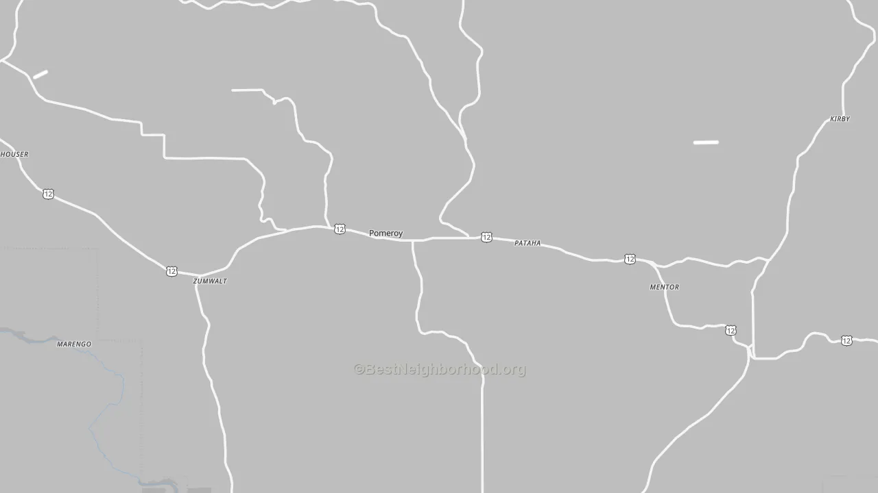 Transit Grade map of Garfield County, WA