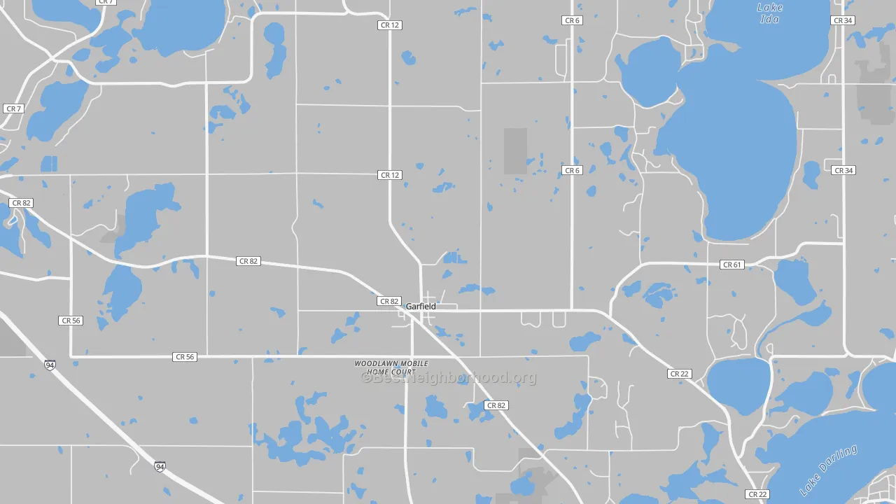 Transit Grade map of Garfield, MN
