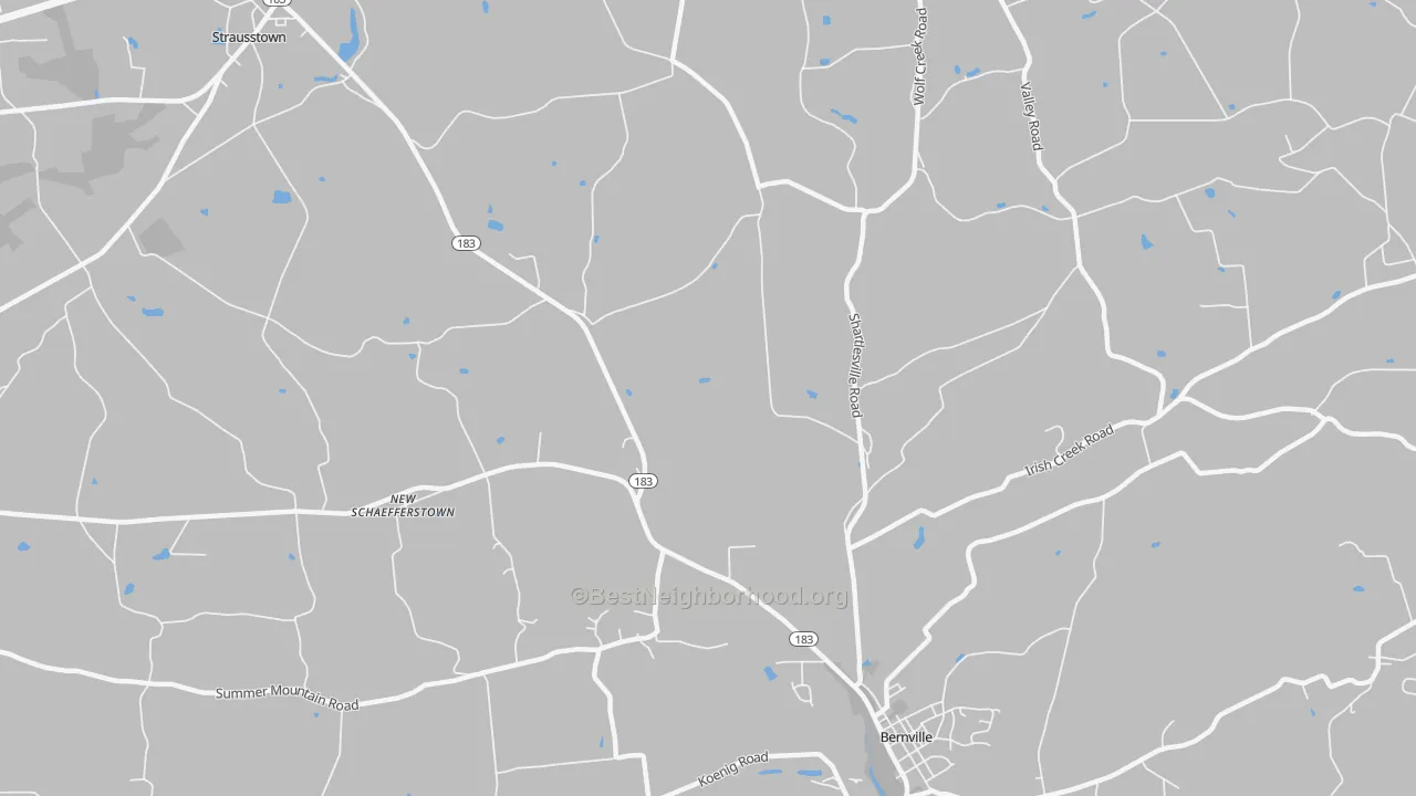Transit Grade map of Garfield, PA