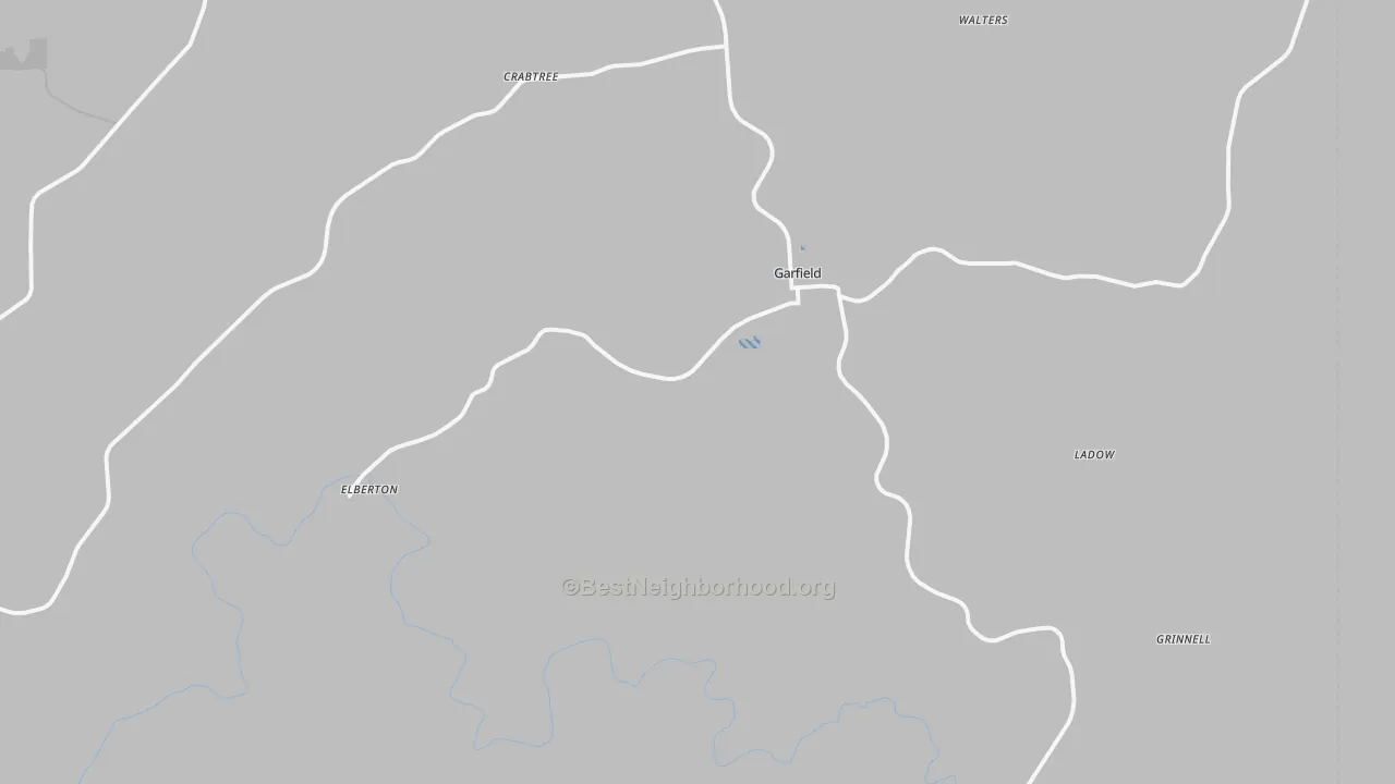 Transit Grade map of Garfield, WA