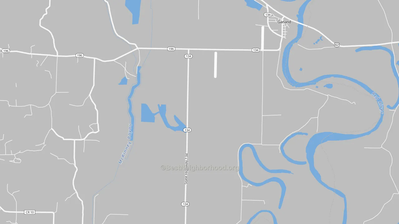 Transit Grade map of Garland City, AR