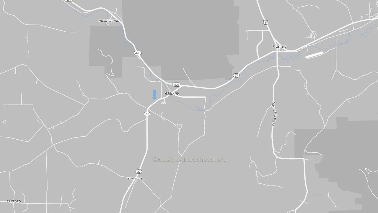 Transit Grade map of Garland, PA