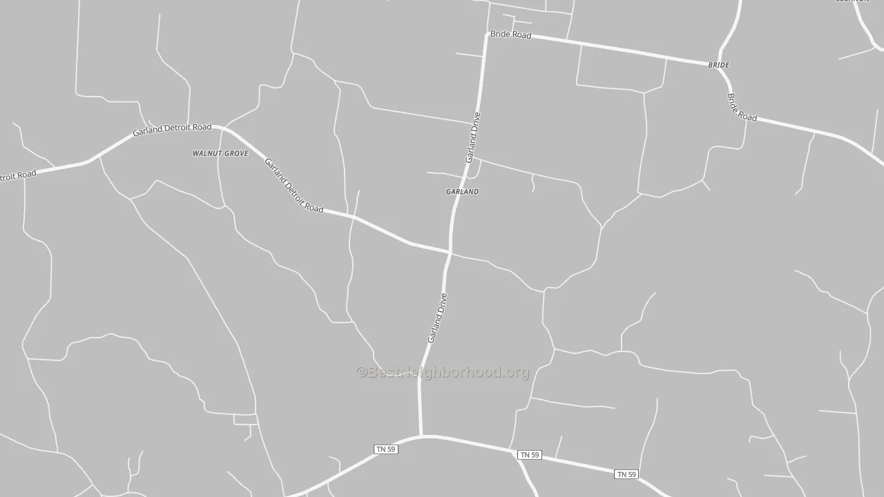 Transit Grade map of Garland, TN