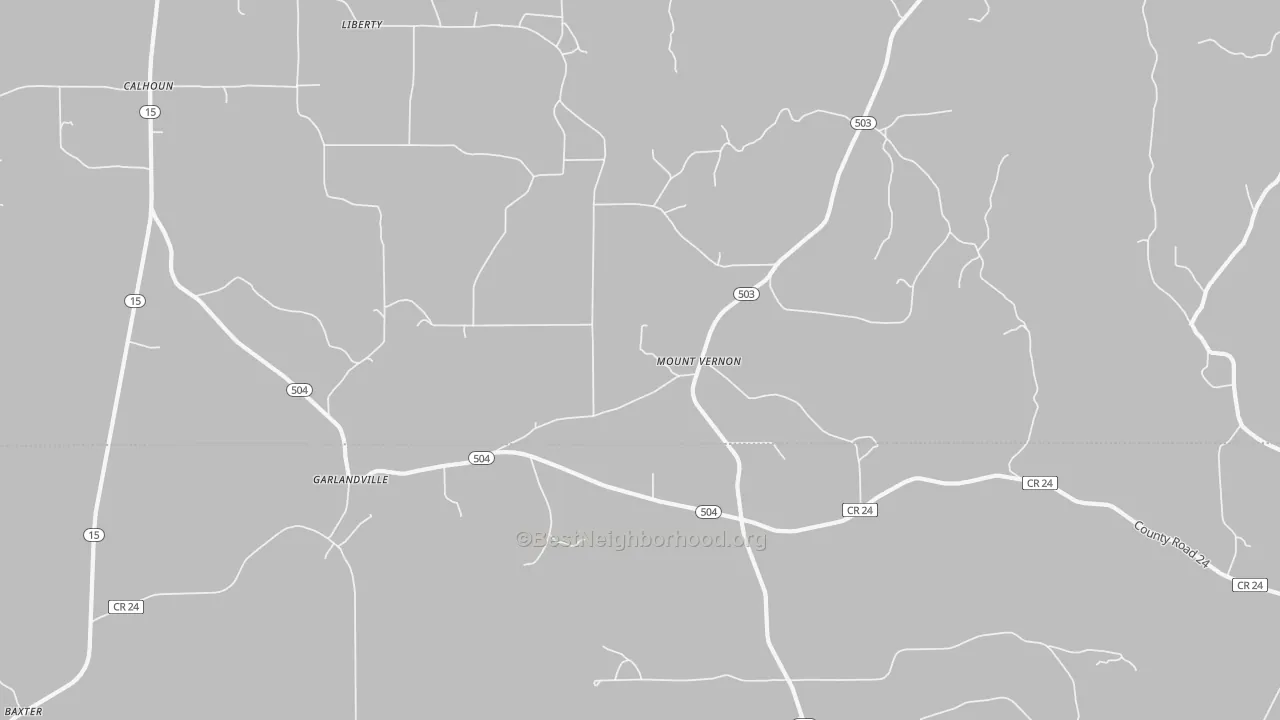Transit Grade map of Garlandville, MS
