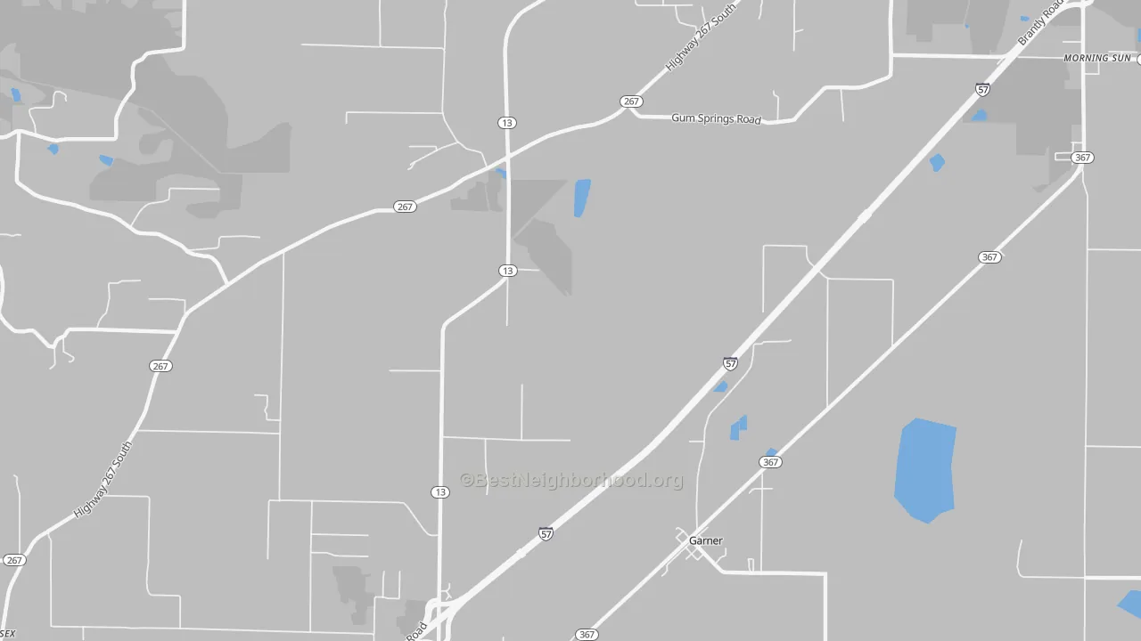 Transit Grade map of Garner, AR