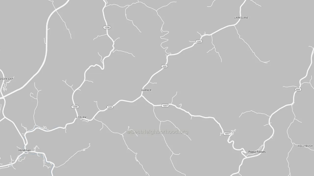 Transit Grade map of Garner, KY