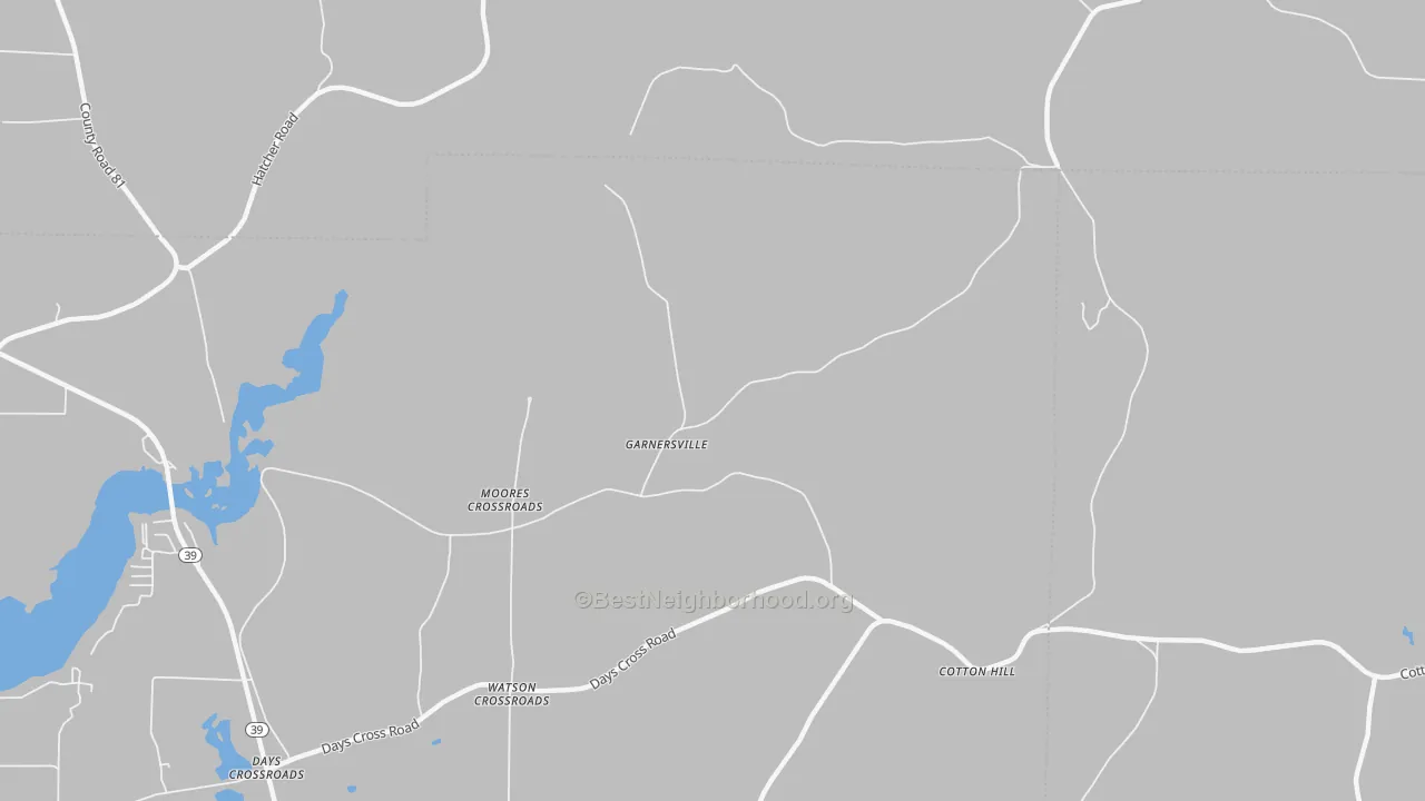 Transit Grade map of Garnersville, GA