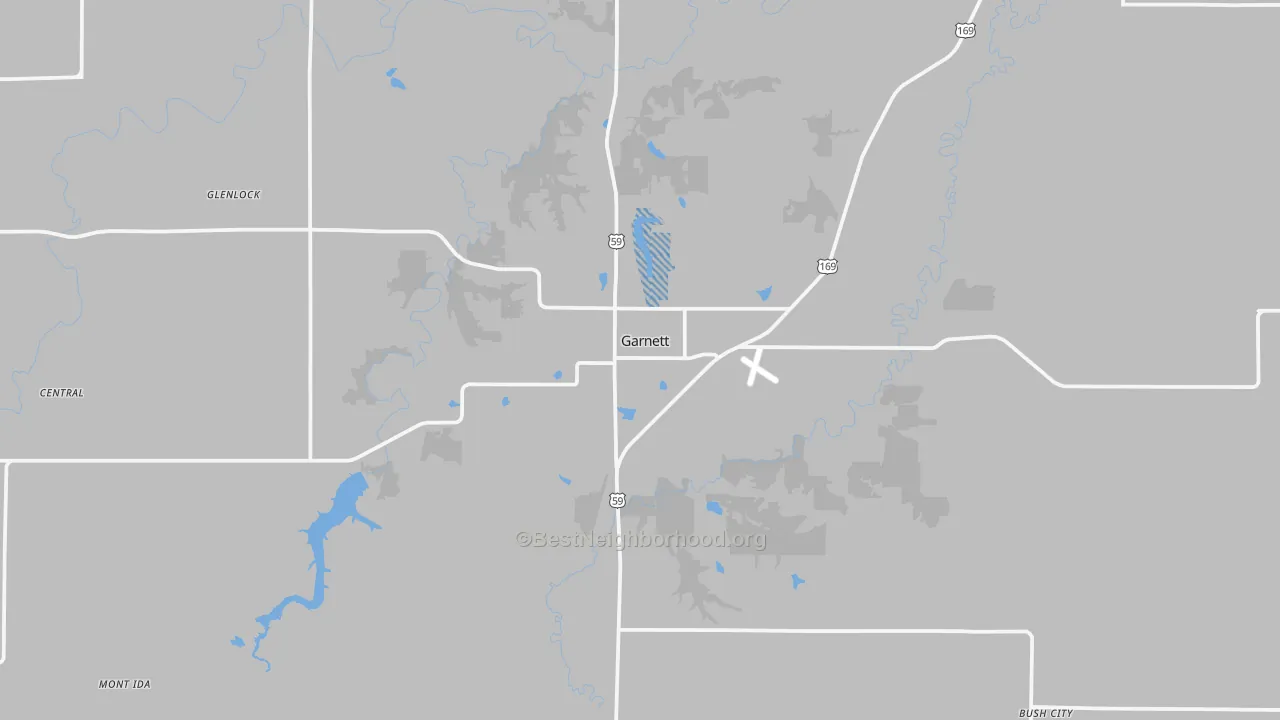 Transit Grade map of Garnett, KS