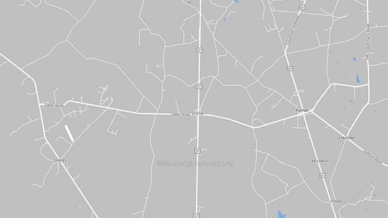 Transit Grade map of Garnett, SC