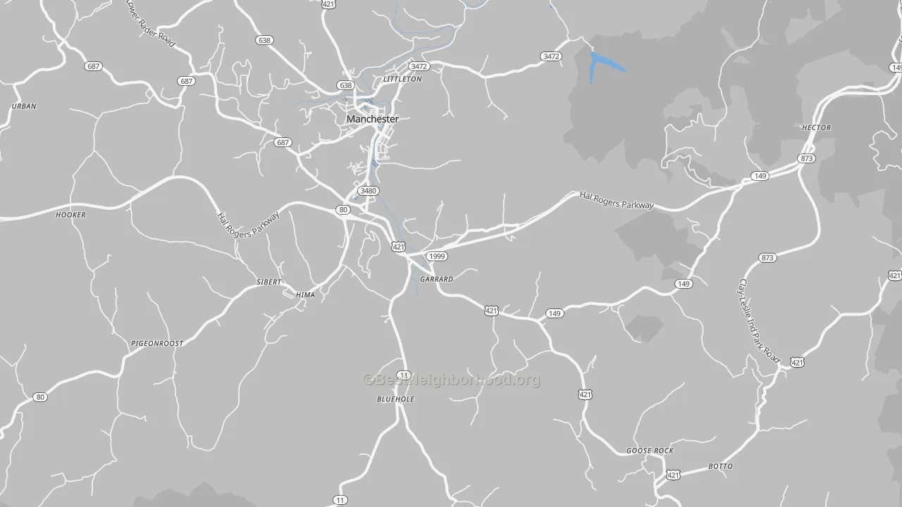 Transit Grade map of Garrard, KY