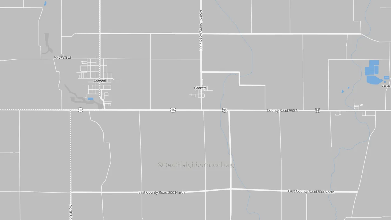 Transit Grade map of Garrett, IL