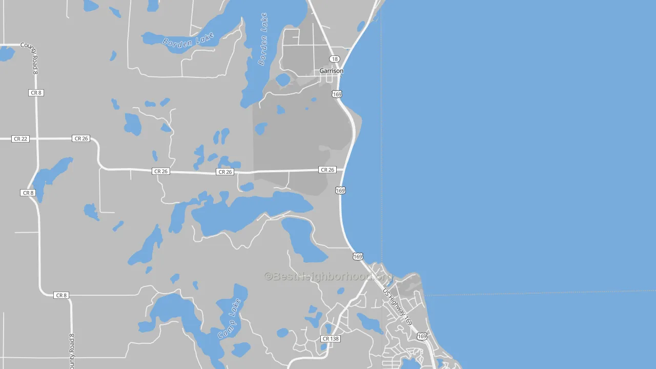 Transit Grade map of Garrison, MN