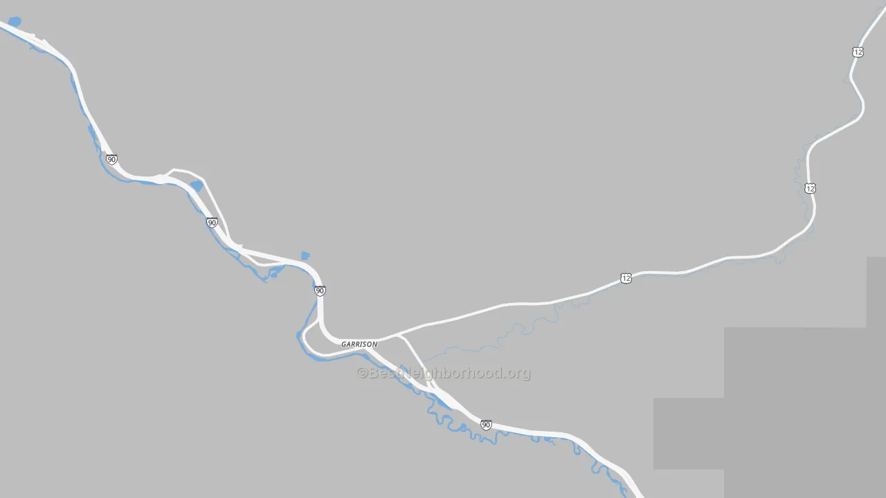Transit Grade map of Garrison, MT