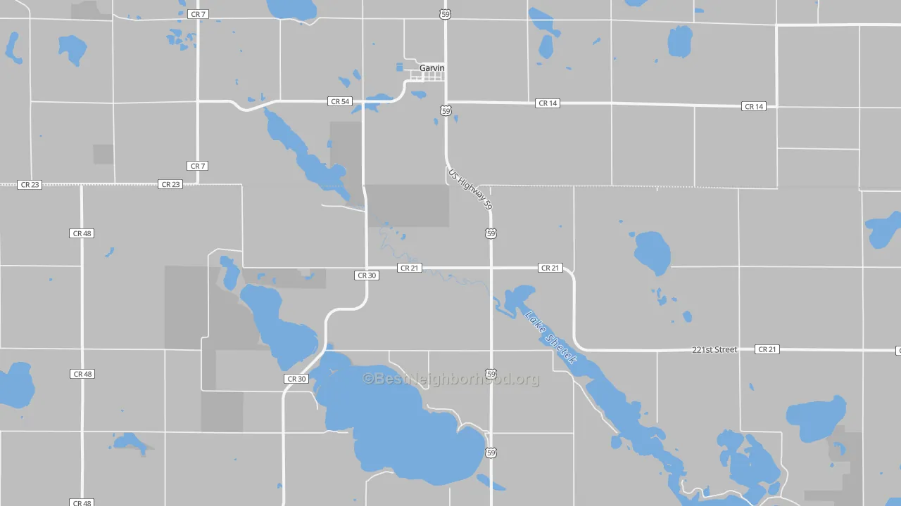 Transit Grade map of Garvin, MN