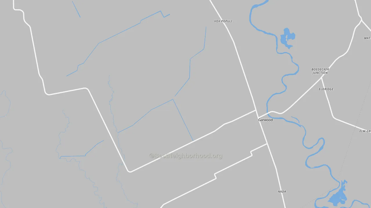Transit Grade map of Garwood, TX