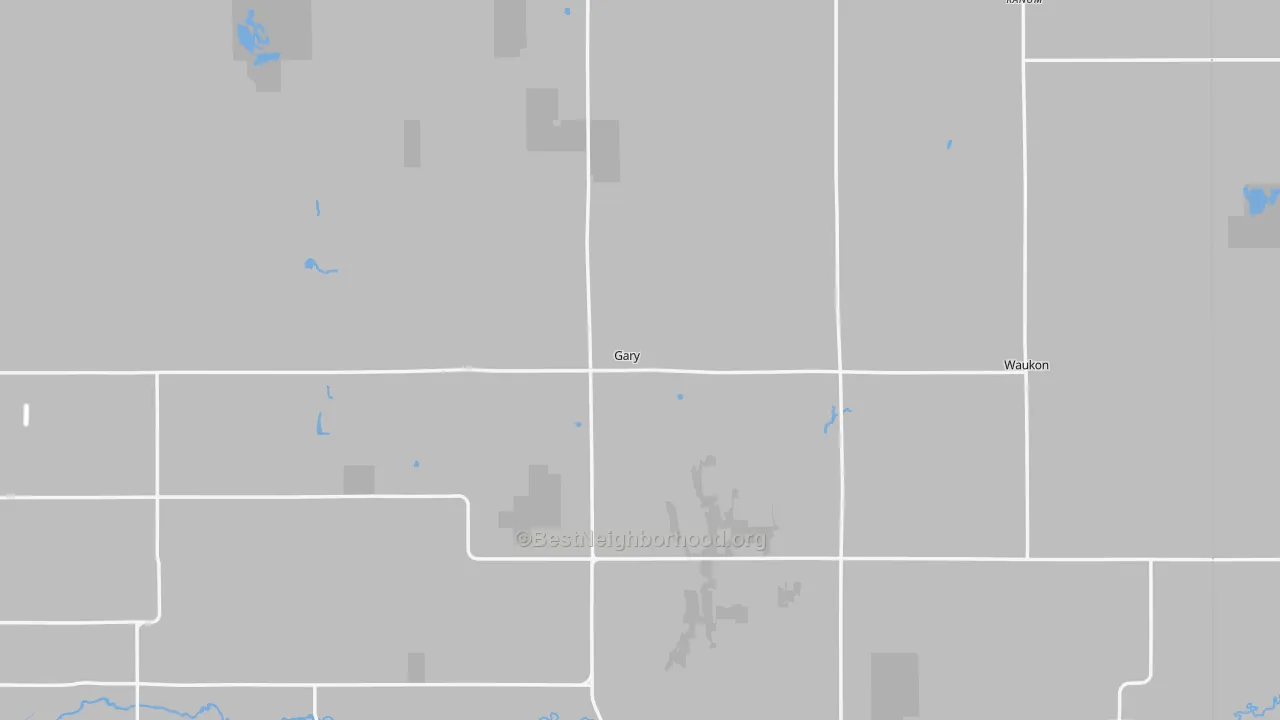 Transit Grade map of Gary, MN