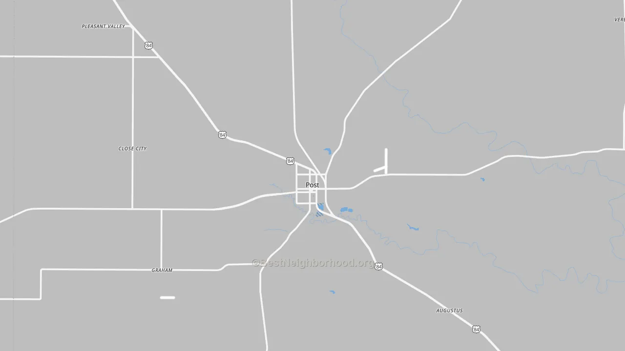 Transit Grade map of Garza County, TX