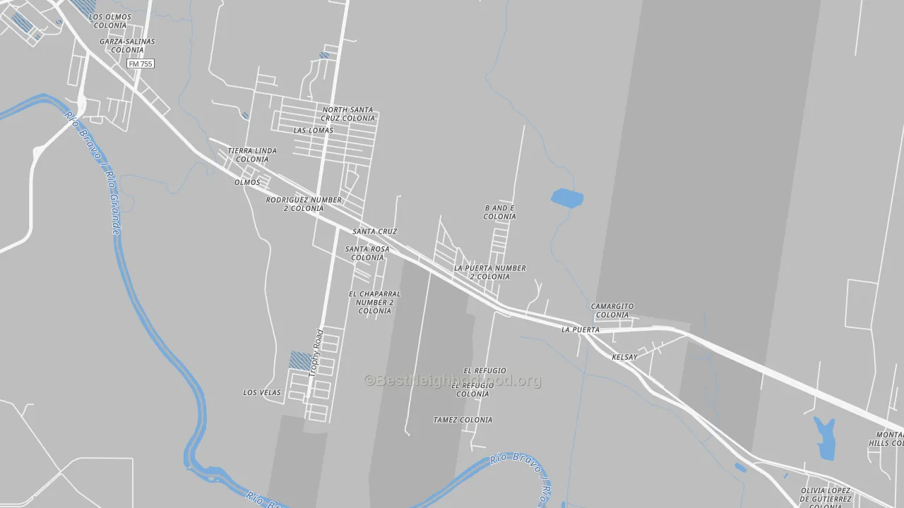 Transit Grade map of Garza-Salinas II, TX