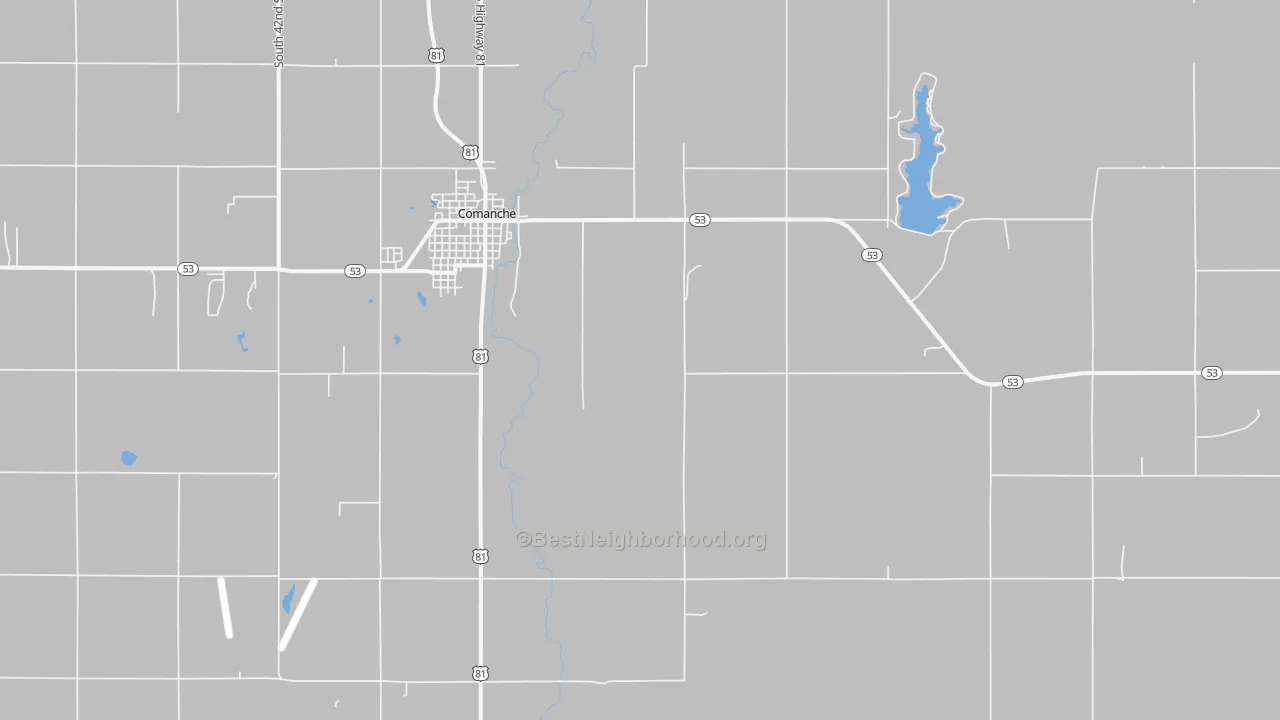 Transit Grade map of Gas City, OK