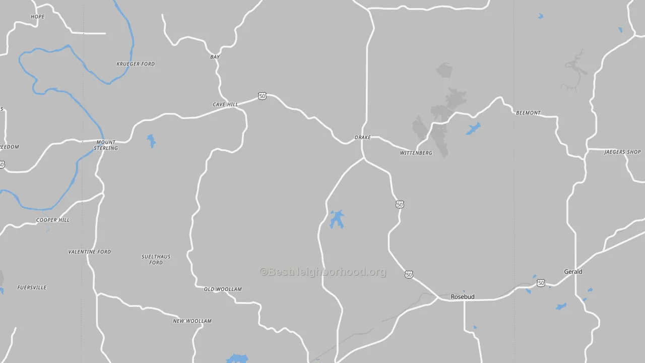 Transit Grade map of Gasconade County, MO
