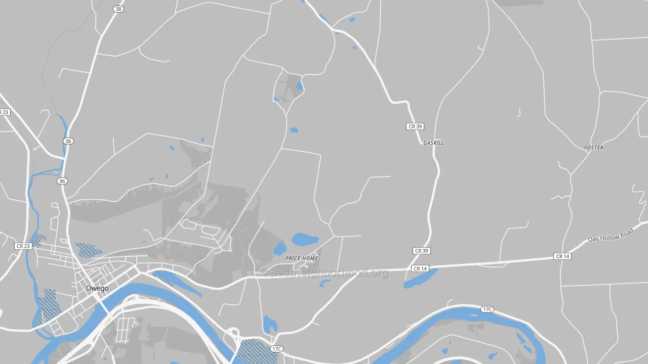 Transit Grade map of Gaskill, NY