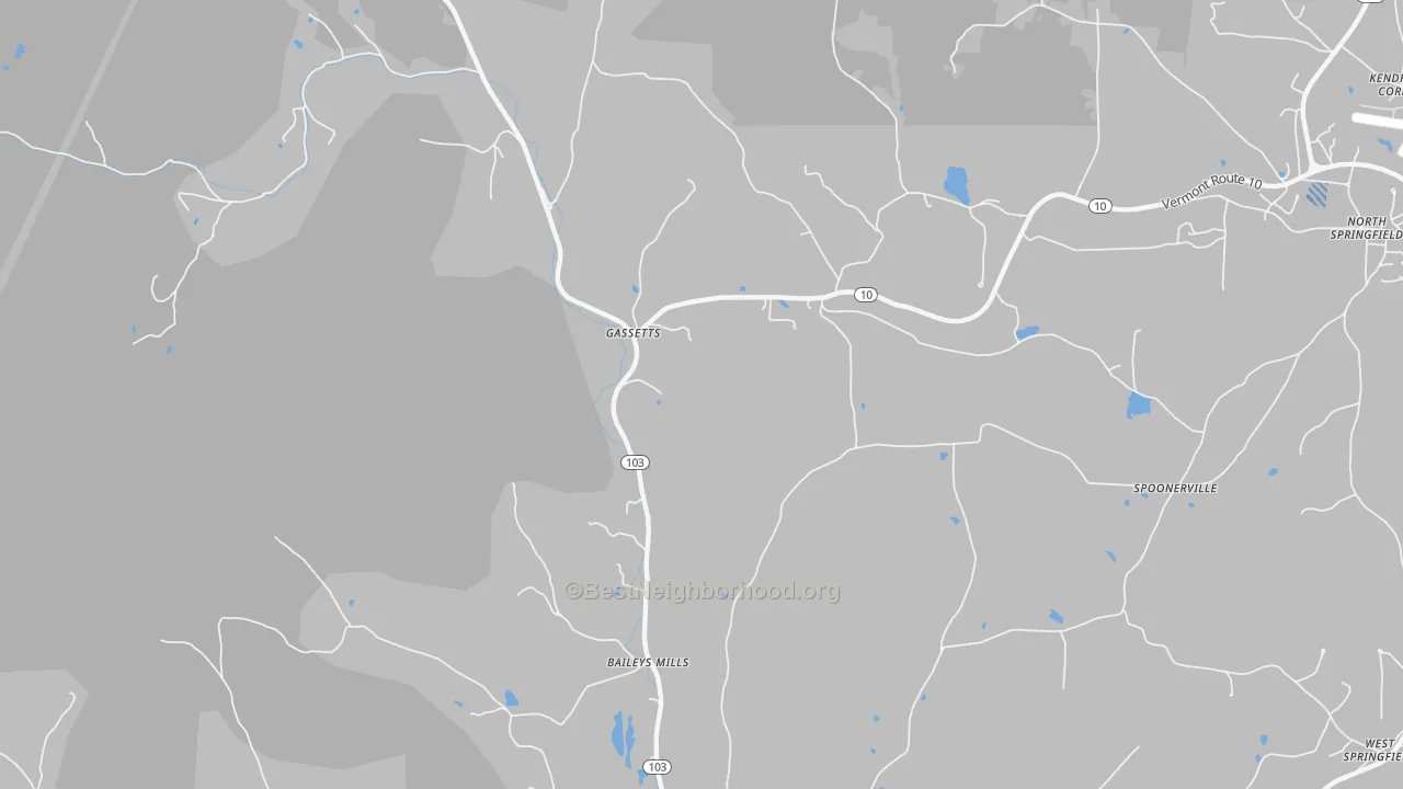 Transit Grade map of Gassetts, VT