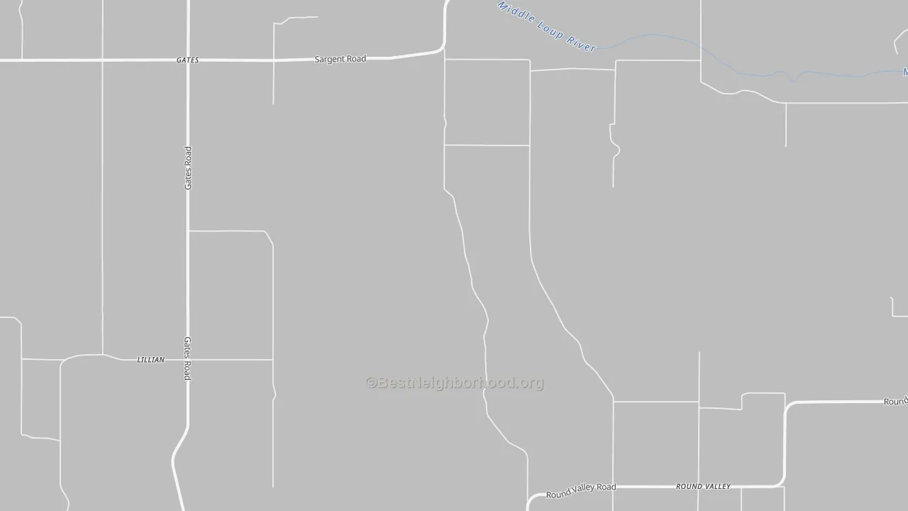 Transit Grade map of Gates, NE