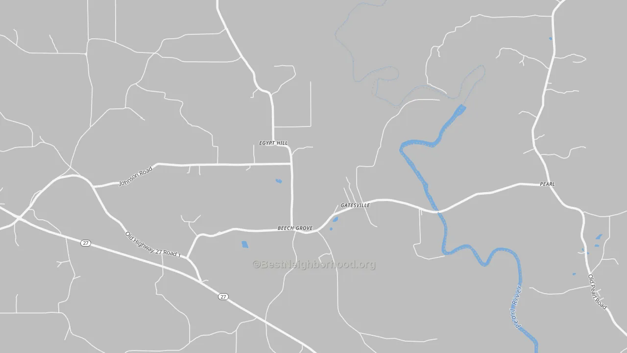 Transit Grade map of Gatesville, MS