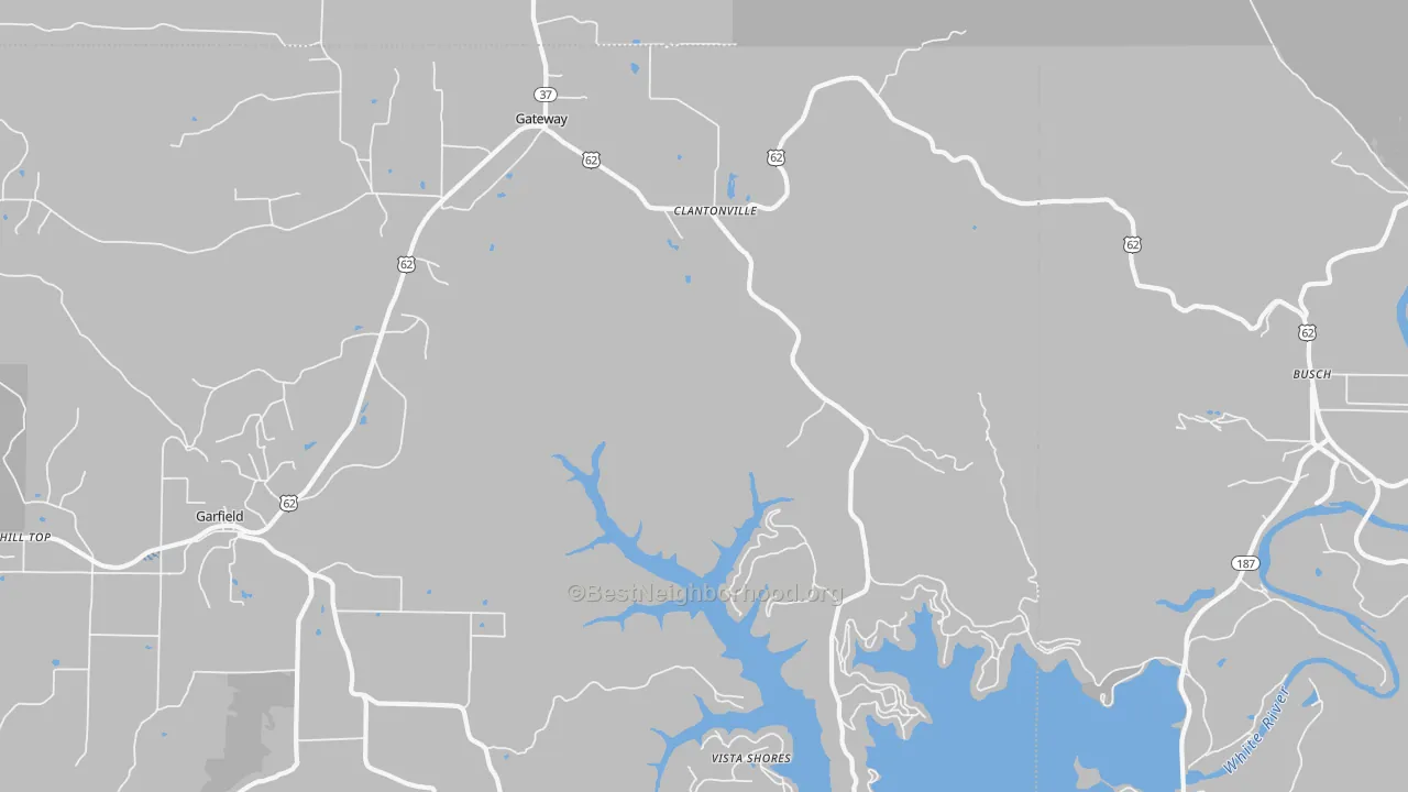 Transit Grade map of Gateway, AR