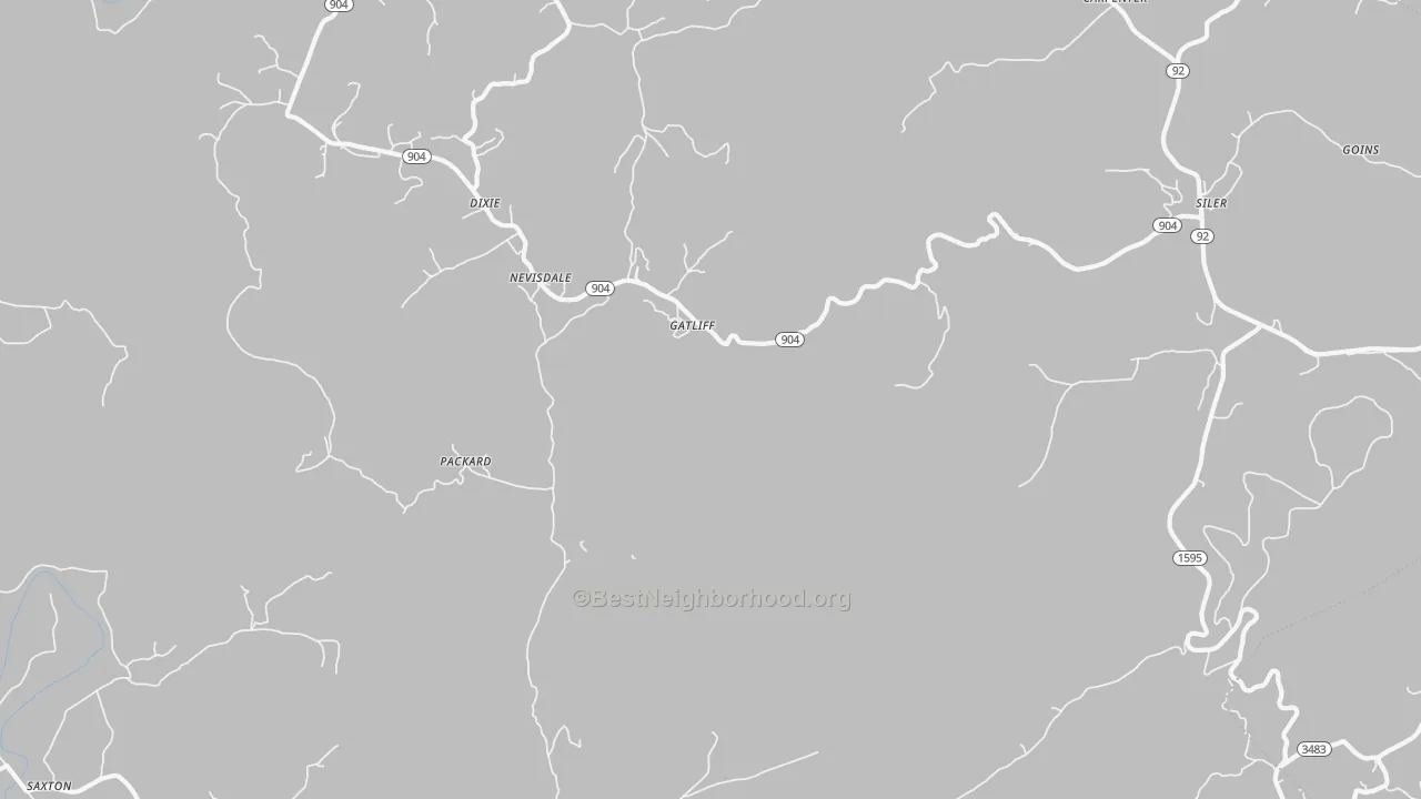 Transit Grade map of Gatliff, KY