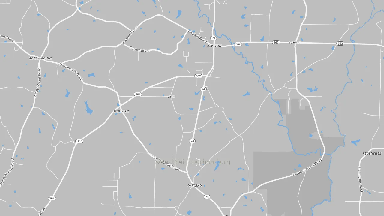 Transit Grade map of Gay, GA