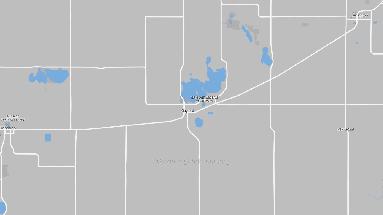 Transit Grade map of Gaylord, MN