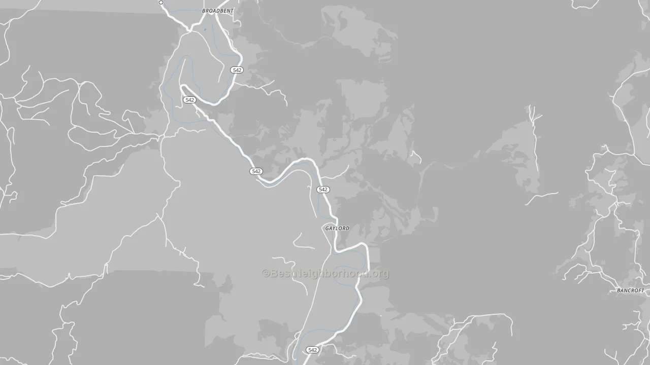 Transit Grade map of Gaylord, OR