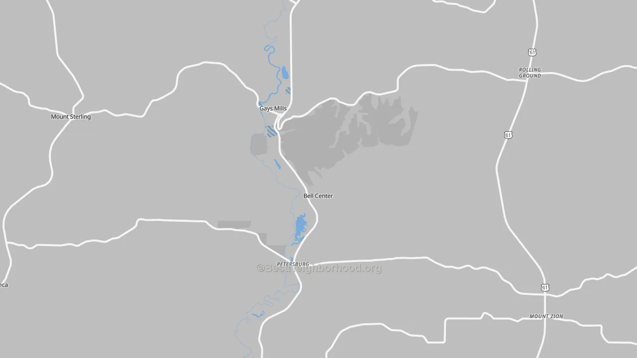 Transit Grade map of Gays Mills, WI