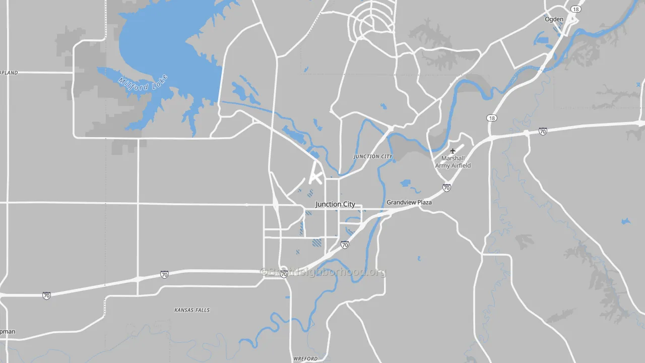 Transit Grade map of Geary County, KS