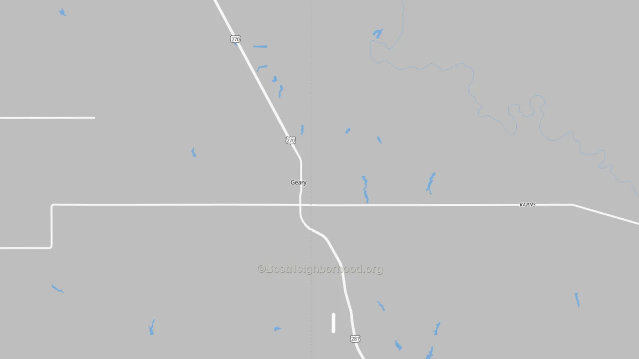 Transit Grade map of Geary, OK