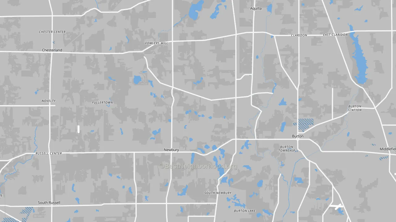 Transit Grade map of Geauga County, OH