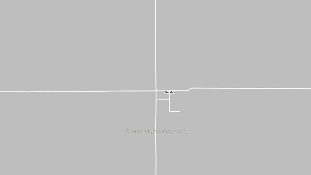 Transit Grade map of Geddes, SD
