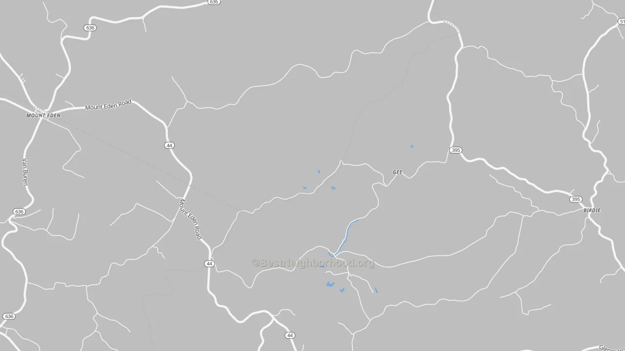 Transit Grade map of Gee, KY